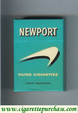 Newport Light Menthol old design Filter Cigarettes hard box